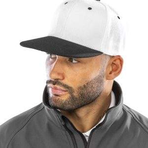 Result Headwear Bronx Original Flat Peak Snapback Dual Colour Cap