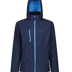 Regatta Professional Venturer 3-Layer Hooded Softshell Jacket - Navy/French Blue, 2XL