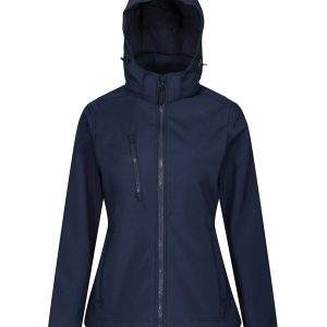 Regatta Professional Women`s Venturer 3-Layer Hooded Softshell Jacket - Navy, Wom 10