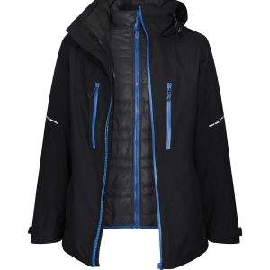 Regatta Professional X-Pro Evader Iii 3-In-1 Jacket - Black/Oxford, 2XL
