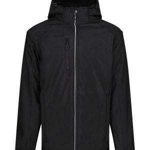 Regatta Professional Erasmus 4-In-1 Softshell Jacket - Black/Black, 2XL