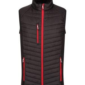 Regatta Professional Navigate Hybrid Bodywarmer - Black/Classic Red, S