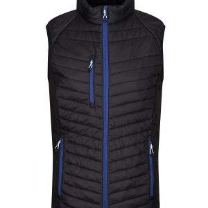 Regatta Professional Navigate Hybrid Bodywarmer - Black/New Royal, 2XL