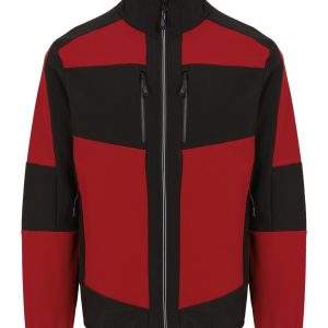 Regatta Professional E-Volve Unisex 2-Layer Softshell Jacket - Classic Red/Black, 2XL