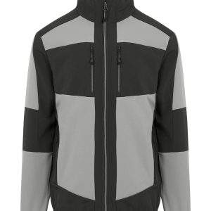 Regatta Professional E-Volve Unisex 2-Layer Softshell Jacket - Mineral Grey/Ash, 2XL