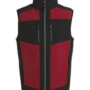 Regatta Professional E-Volve Unisex 2-Layer Softshell Bodywarmer - Classic Red/Black, 2XL