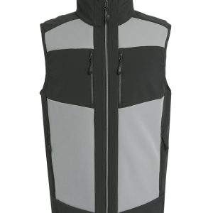 Regatta Professional E-Volve Unisex 2-Layer Softshell Bodywarmer - Mineral Grey/Ash, 2XL
