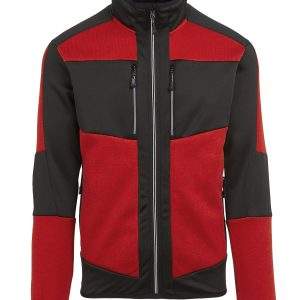 Regatta Professional E-Volve Unisex Knit-Effect Stretch Mid-Layer - Classic Red/Black, 2XL
