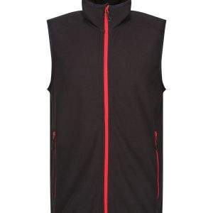 Regatta Professional Navigate Fleece Bodywarmer - Black/Classic Red, 2XL