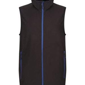 Regatta Professional Navigate Fleece Bodywarmer - Black/New Royal, 2XL
