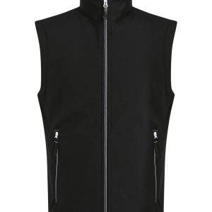 Regatta Professional Ascender 2-Layer Softshell Bodywarmer - Black/Mineral Grey, 2XL