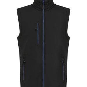 Regatta Professional Navigate 2-Layer Softshell Bodywarmer - Black/New Royal, 2XL
