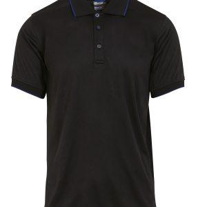 Regatta Professional Navigate Short Sleeve Polo - Black/New Royal, 2XL
