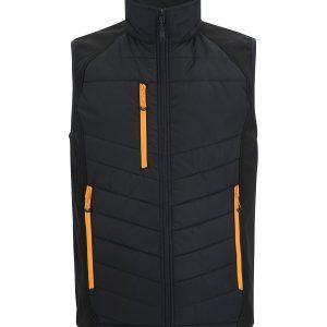 Regatta Professional Pro Universal Bodywarmer - Black/Orange Pop, 2XL