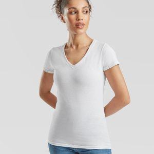 Fruit Of The Loom Women`s Valueweight V-Neck T