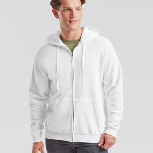 Fruit Of The Loom Classic 80/20 Hooded Sweatshirt Jacket
