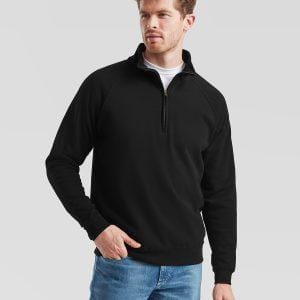 Fruit Of The Loom Classic 80/20 Zip Neck Sweatshirt