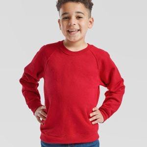 Fruit Of The Loom Kids Classic Raglan Sweatshirt
