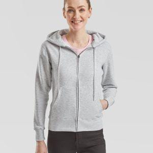 Fruit Of The Loom Women`s Premium 70/30 Hooded Sweatshirt Jacket