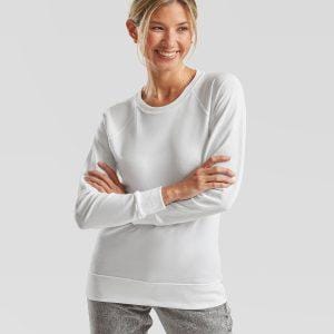 Fruit Of The Loom Women`s Lightweight Raglan Sweatshirt