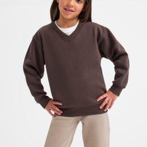 Uneek Childrens Classic V-Neck Sweatshirt