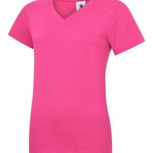 Uneek Ladies Classic V-Neck T-Shirt