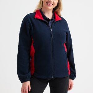 Uneek Two Tone Full Zip Fleece Jacket