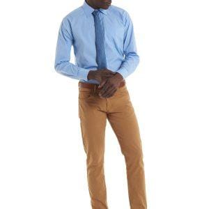 Uneek Men's Long Sleeve Poplin Shirt