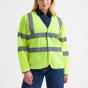 Uneek Long Sleeve Hi Vis Safety Waistcoat