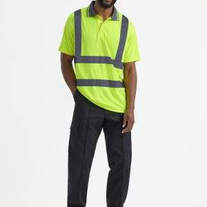 Uneek Hi Vis Short Sleeve Polo Shirt