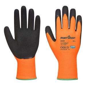 Portwest Grip 13 Latex Foam Hi-Vis Glove (Pack of 12 Pairs)
