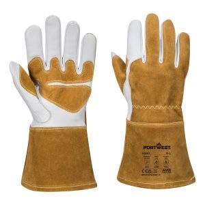 Portwest MIG Welders 320 Grain Leather Reinforced Gauntlet