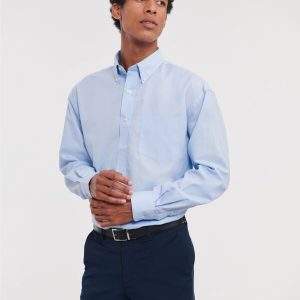 Russell Collection Men's L/Sleeve Oxford Shirt