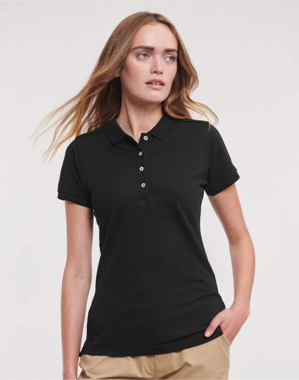 Russell Ladies' Fitted Stretch Polo