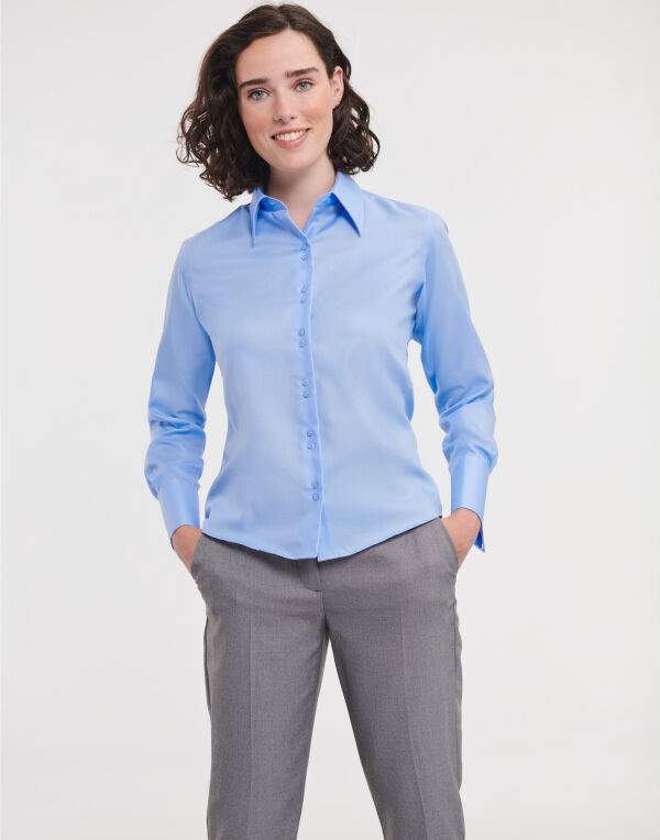 Russell Collection Ladies' L/Sleeve Non-Iron Shirt
