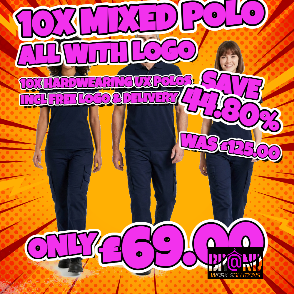 10X Polo Bundle With Logo ONLY £79.00