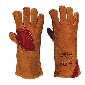 Portwest Welders 330 Split Leather Reinforced Palm Gauntlet