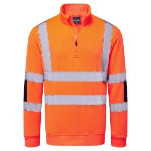 Portwest Hi-Vis Knit  1/2Zip Sweatshirt