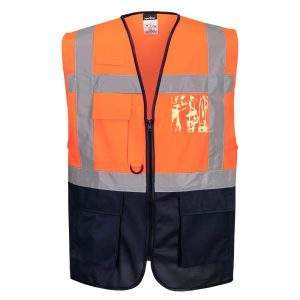 Portwest Warsaw Hi-Vis Contrast Executive Vest
