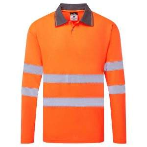 Portwest ES1 Essential Hi-Vis Polo Shirt L/S