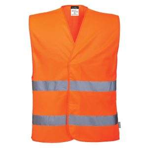 Portwest ES1 Essential Hi-Vis Two Band Vest (Pack of 10)