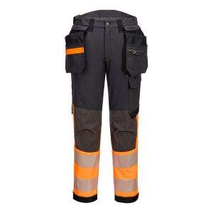 Portwest EV4 Hi-Vis Stretch Detachable Holster Class 1 Trousers