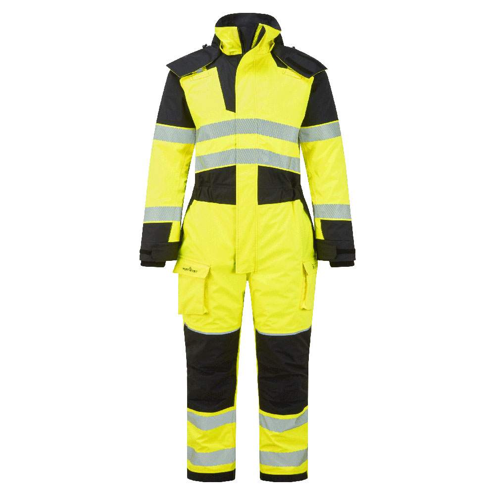 Portwest PW3 Modaflame Rain+ Hi-Vis Multi-Norm FR Winter Coverall - Image 2