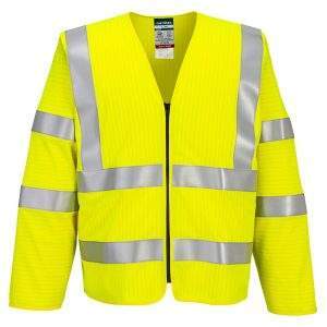 Portwest Bizflame Hi-Vis FR Long Sleeve Zip Vest