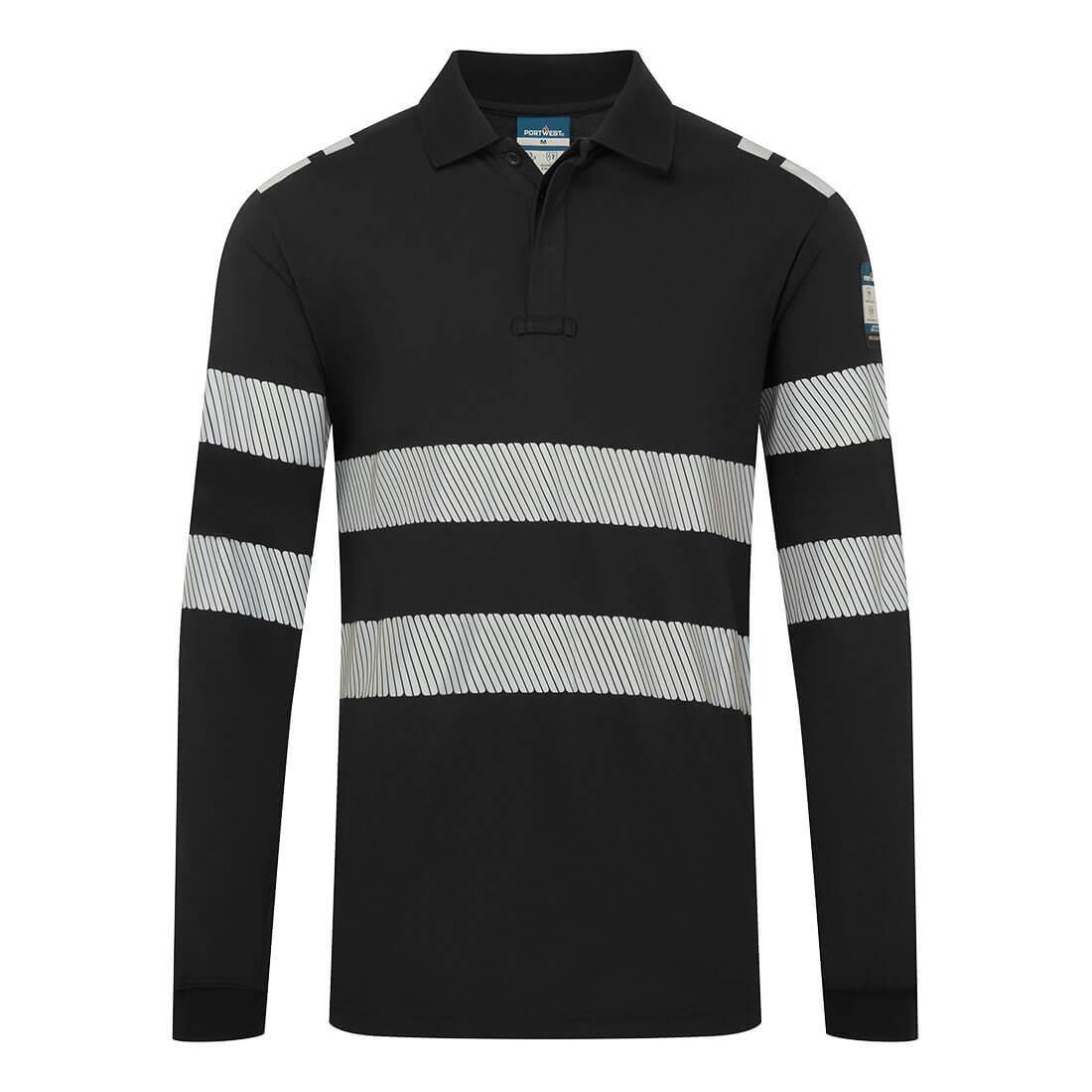 Portwest PW3 Modaflame Knit FR Long Sleeve Polo Shirt