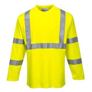Portwest Modaflame Knit Hi-Vis FR Long Sleeve T-Shirt