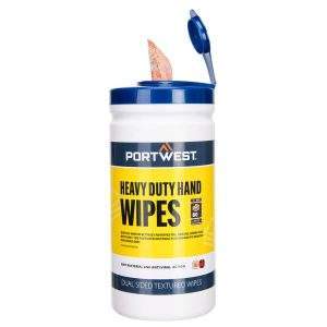 Portwest Heavy Duty Hand Wipes (80 Wipes)