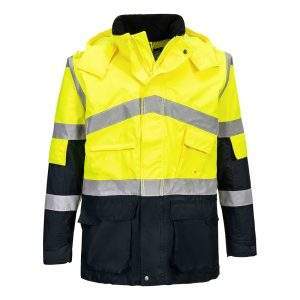 Portwest Hi-Vis Breathable Contrast Rain Jacket
