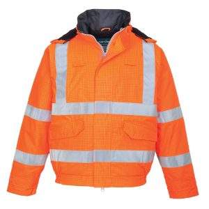 Portwest Bizflame Rain Hi-Vis FR Winter Bomber Jacket