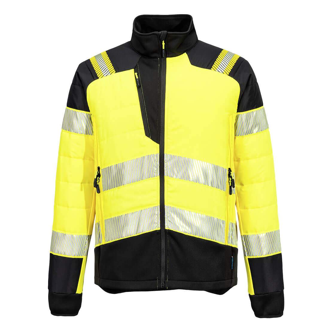 Portwest PW3 Hi-Vis Hybrid Baffle Jacket - Image 2